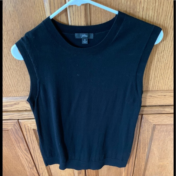 J. Crew Sweaters - J.Crew sweater cotton sleeveless fine gauge Sz M